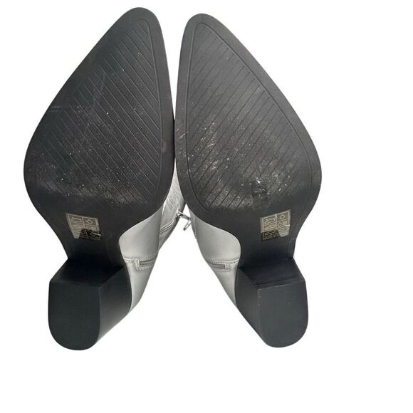 Arula Women's Silver Knee-High Cowboy Boots Size 9 Western Style - Picture 4 of 15